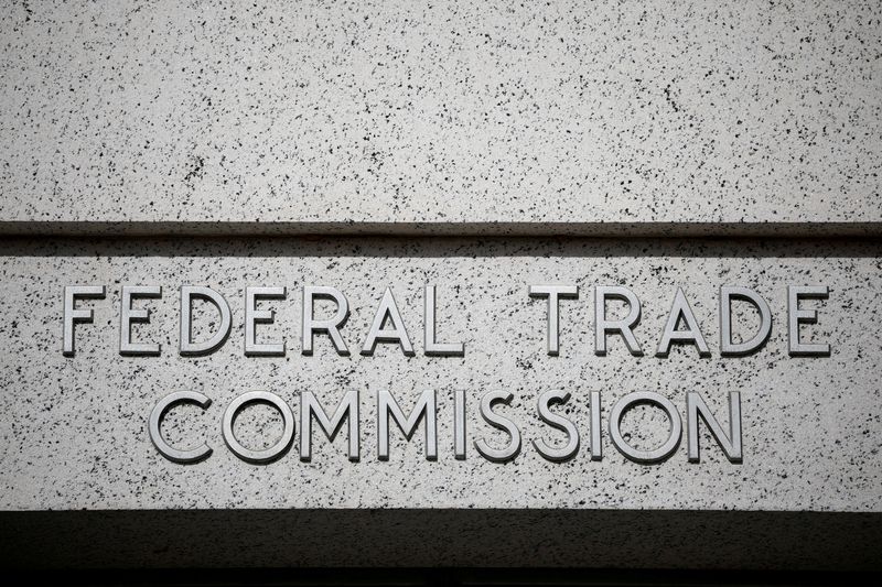 FILE PHOTO: A view of the Federal Trade Commission (FTC) headquarters in Washington, D.C.