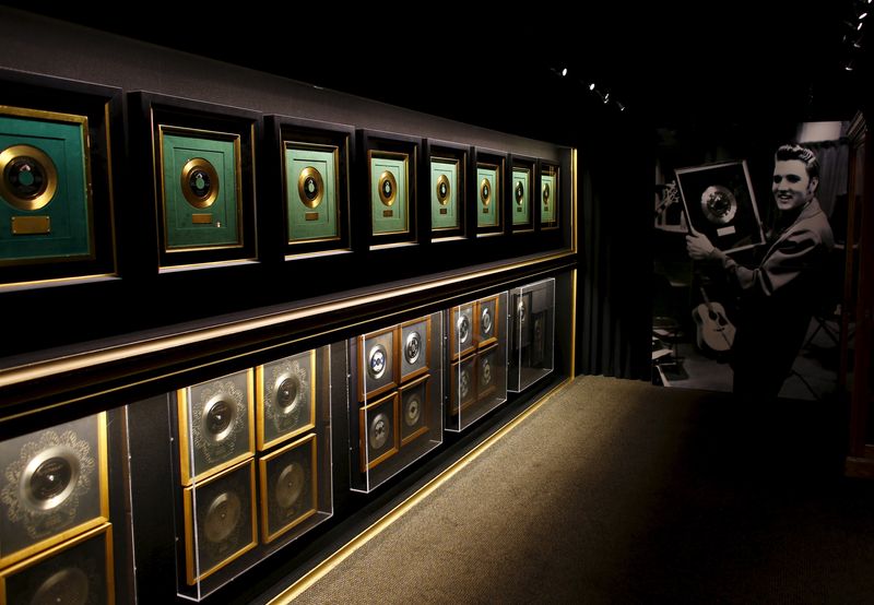Elvis Presley’s estate Graceland is shown during a tour of the entertainers home in Memphis
