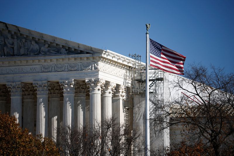 A view of the U.S. Supreme Court in Washington