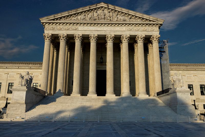 FILE PHOTO: A view of the U.S. Supreme Court in Washington, U.S. June 29, 2024. REUTERS/Kevin Mohatt/File Photo