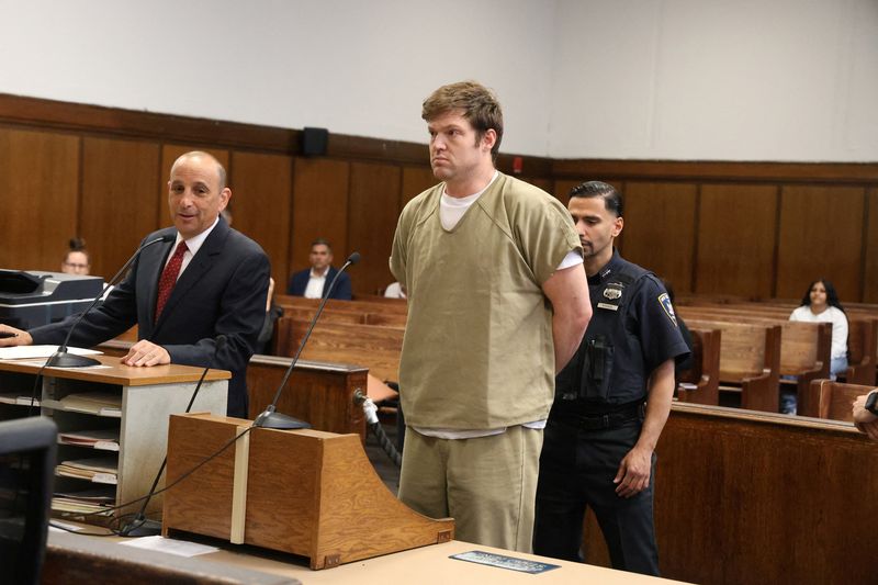 William Duplessie appears in Manhattan Criminal Court as an indictment is prepared to be handed down for his involvement in the Crypto Currency kidnapping, in New York City, U.S. May 30, 2025.  Jefferson Siegel/Pool via REUTERS