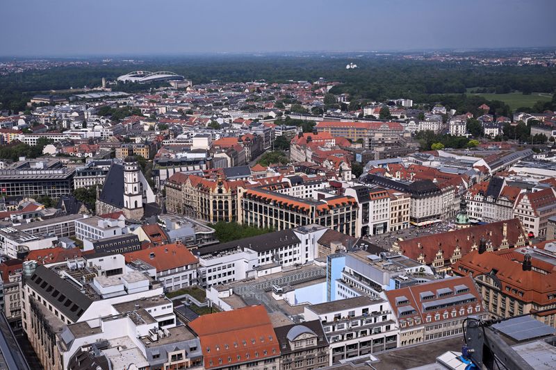 FILE PHOTO: A general view of the central city of Leipzig