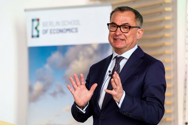 FILE PHOTO: Deutsche Bundesbank President Joachim Nagel speaks on measures to spur growth in the German economy at Humboldt University, Berlin, Germany, March 10, 2025. REUTERS/Liesa Johannssen/File Photo