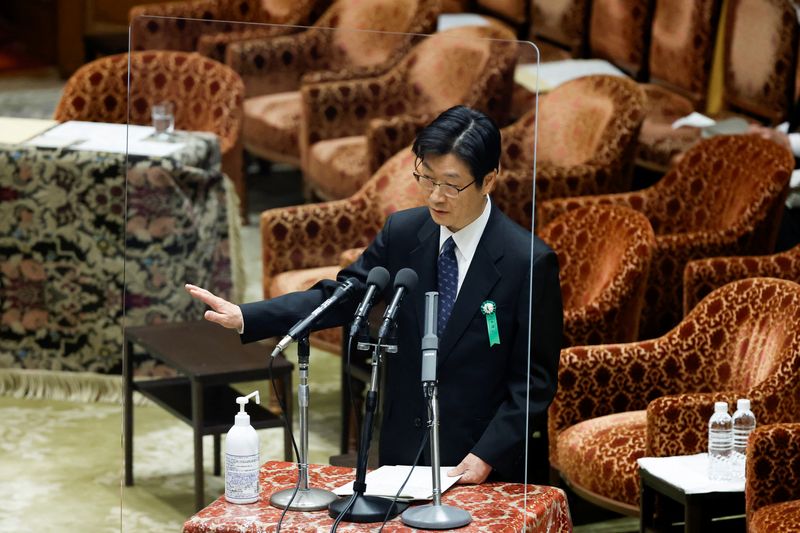 The Japanese government’s nominees for the Bank of Japan (BOJ) speak at the lower house of the parliament in Tokyo