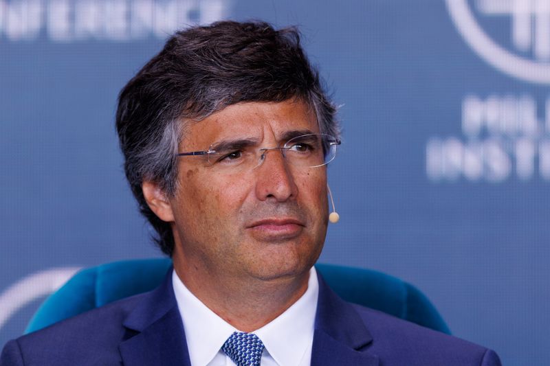 Andre Esteves, Chairman and Senior Partner, BTG Pactual, speaks at the 2023 Milken Institute Global Conference in Beverly Hills, California, U.S., May 2, 2023. REUTERS/Mike Blake/File Photo