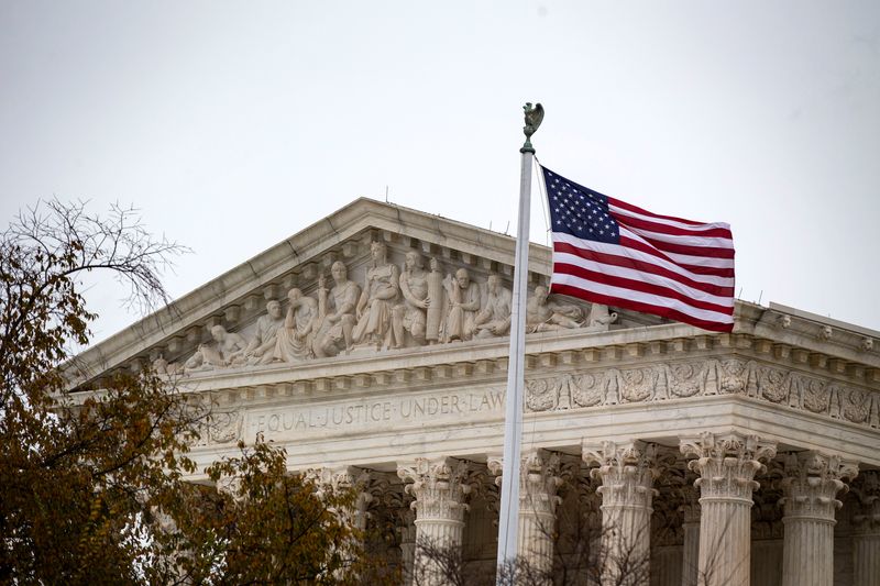 FILE PHOTO: The Supreme Court in Washington, U.S., November 13, 2018. REUTERS/Al Drago/File Photo