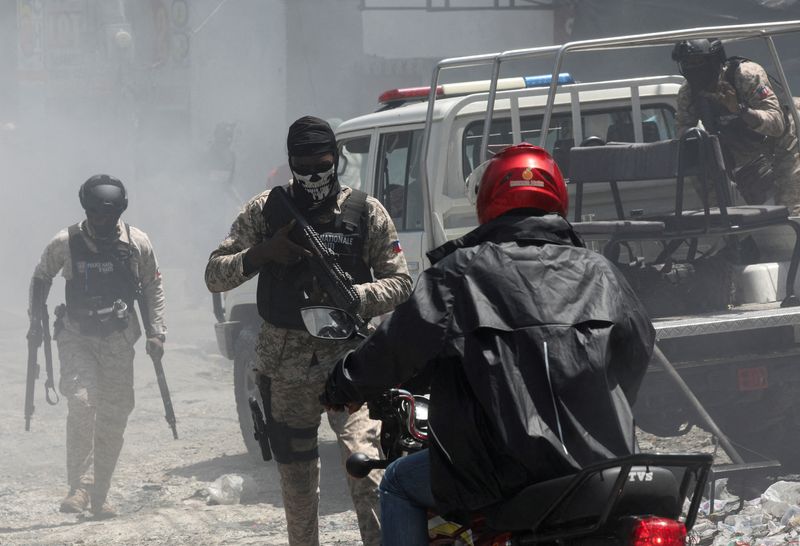 FILE PHOTO: Haitians protest against gang violence, in Port-au-Prince