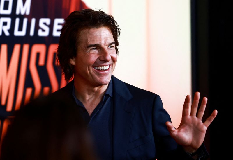 FILE PHOTO: Cast member Tom Cruise attends the premiere of the film "Mission: Impossible - Dead Reckoning Part One," in New York City, New York, U.S., July 10, 2023. REUTERS/Amr Alfiky/File Photo