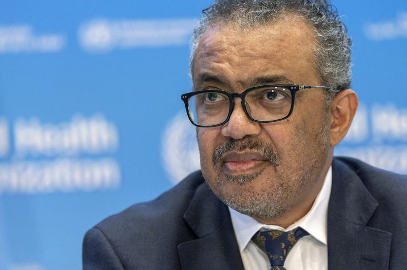 Director-General of the World Health Organisation (WHO) Dr. Tedros Adhanom Ghebreyesus attends an ACANU briefing on global health issues in Geneva, Switzerland, December 14, 2022. REUTERS/Denis Balibouse