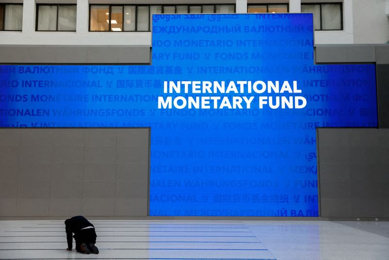 FILE PHOTO: Ukraine’s President Volodymyr Zelenskiy meets with International Monetary Fund Managing Director Kristalina Georgieva at the IMF in Washington