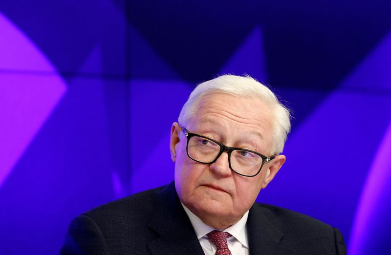 FILE PHOTO: Russia’s Deputy Foreign Minister Sergei Ryabkov holds a press conference in Moscow