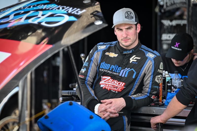 Luke Fenhaus, seen at the ASA Midwest Tour race May 4 at Madison International Speedway, plans to compete in about about a dozen short-track races in Wisconsin in 2025 in addition to his partial NASCAR schedule.